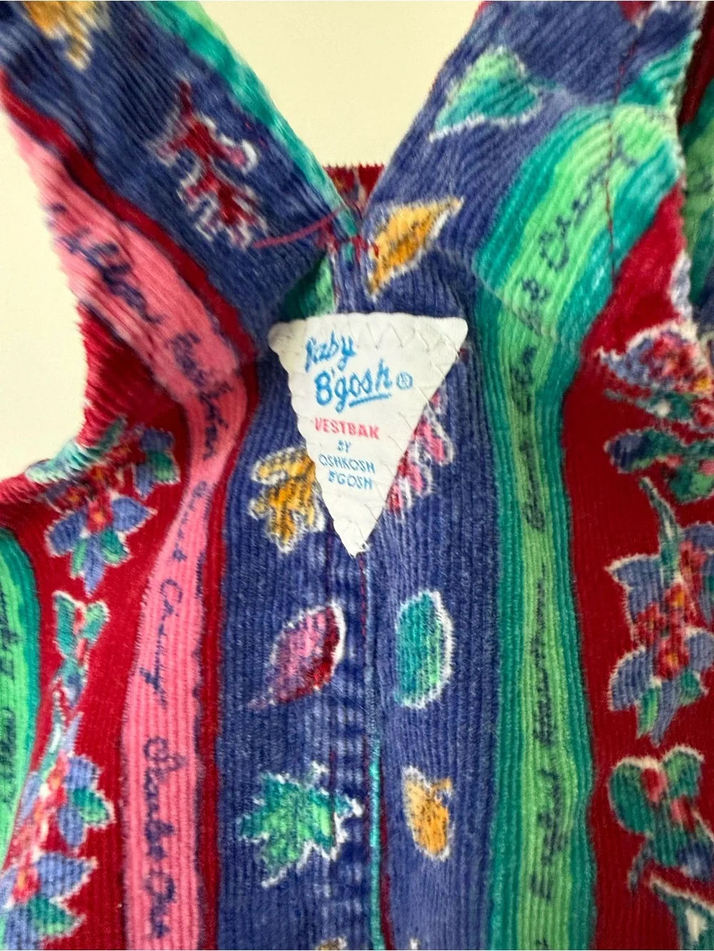 Oshkosh B’gosh Vintage 80s Corduroy Bubble Romper 18 Months